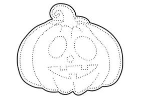 Vorschau - Mal- und Bastelvorlagen - Halloween Kürbisgesichter zum Prickeln - Prickelbilder im Herbst - Seite 3