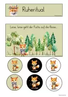 Vorschau - Lehrpläne/Lehrermaterial - Ruheritual: Leise, leise geht der Fuchs ..... - Deckblatt