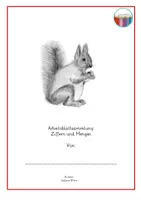 Vorschau - Arbeitsblätter - Materialpaket: Hefte zu Mengen und Ziffern - Deckblatt