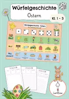 Vorschau - Spiele - Würfelgeschichte Ostern | Kl.1 - 3 - Deckblatt