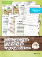 Vorschau - Stationenlernen - #surprisesaturday Kennzeichen von Lebewesen - Deckblatt