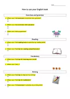 Vorschau - Arbeitsblätter - Englisch_1.Stunde_How to use your English book - Seite 1