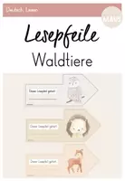 Vorschau - Fördermaterial/Inklusion - Lesepfeile: Waldtiere (Leseschwäche / LRS / Konzentration) - Deckblatt