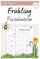 Vorschau - Arbeitsblätter - Purzelwörter Frühling (Schüttelwörter) - kostenlos - Deckblatt