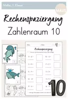 Vorschau - Arbeitsblätter - Rechenspaziergang: Zahlenraum 10 - Deckblatt