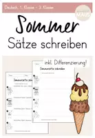 Vorschau - Stundenentwürfe - Materialpaket: Kreatives Schreiben im Sommer - Seite 1