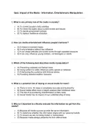 Vorschau - Quiz - Impact of the Media - Quiz - Seite 1