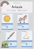 Vorschau - Spiele - Lesespiel zu den Anlauten - Ich habe... Wer hat...? - Deckblatt