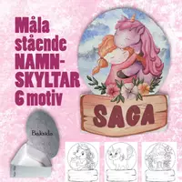 förhandsvisning - Stående namnskyltar att måla och/eller lek "Vem är jag" - försättsblad