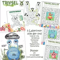 förhandsvisning - Värdegrunds-Monster med 5 labyrinter o 2 posters - försättsblad