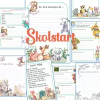 förhandsvisning - Skolstart – Förväntningar, presentation, skrivsidor - försättsblad