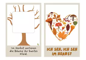 Vorschau - Mal- und Bastelvorlagen - Ich seh, ich seh: Spielen im Herbst 🍂🍁🎃 - Seite 1