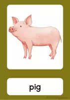 Vorschau - Bildkarten - Flashcards - Farm animals - Seite 3