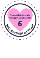 Vorschau - Fördermaterial/Inklusion - Willkommensgruß 6. Klasse - Seite 1