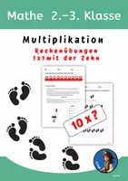 Vorschau - Arbeitsblätter - Mathematik 2. Klasse bis 3. Klasse Einmaleins mit der 10 - Deckblatt