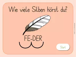 Vorschau - Spiele - Silben Quiz einfach (Spiel 4) - Seite 1