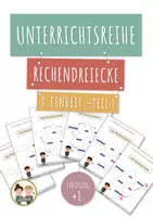 Vorschau - Unterrichtsreihen - 3. Stunde: Rechendreiecke – (Teil1) Innen- /Außenzahlen erforschen - Deckblatt