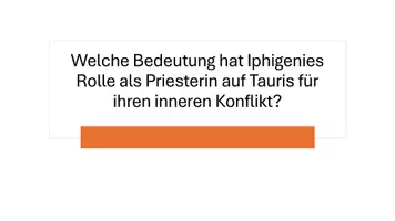 Vorschau - Arbeitsblätter - Goethe: Iphigenie auf Tauris - Präsentation - Seite 1