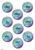 Vorschau - Spiele - Die häufigsten Wörter spielerisch lesen üben - Blitzlesen (1/4) - Seite 1