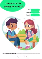 Aperçu - Préparation de séance / Séance complète - Connais tu ton voisin de classe, un léopard dans la classe - Page de couverture