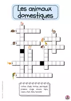 Vorschau - Arbeitsblätter - Les animaux domestiques (les mots croisés en images) Kreuzworträtsel - Seite 1