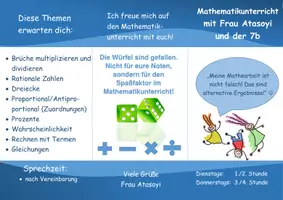 Vorschau - Poster - Flyer für den Mathematikunterricht - Deckblatt