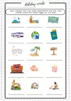 Vorschau - Arbeitsblätter - Holiday words - travelling and cinema - Seite 2