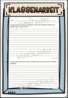 Vorschau - Klassenarbeiten - Klassenarbeit zu meiner Unterrichtsreihe "Wer bin ich?" - Deckblatt