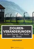 Vorschau - Arbeitsblätter - Figurenveränderungen in dem Roman "Die Welle" - Deckblatt