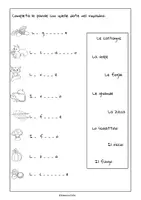 anteprima - Esercizi - L'autunno, fogli di lavoro - Pagina 1