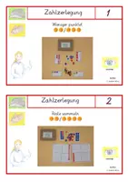 Vorschau - Stationenlernen - Kartei zur Zahlzerlegung im Zahlenraum bis 10 - Seite 1