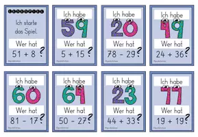 Vorschau - Spiele - Lesespiel: Addition und Subtraktion (ZR100) - Seite 3