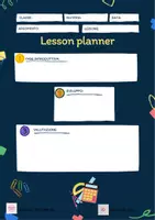 anteprima - Materiale di supporto/inclusione - Lesson planner - con monitoraggio attenzione - Pagina 1