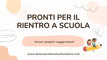 anteprima - Materiale di supporto/inclusione - Pronti per il rientro a scuola - Pagina di copertina