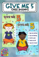 Vista previa - Decoración del aula - Cartel manejo de clase - GIVE ME 5 poster - Portada