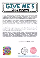 anteprima - Schede informative - Cartello per la gestione della classe - GIVE ME 5 Poster - Pagina 3