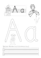 Vorschau - Arbeitsblätter - Deutsch - Nachspur-Buchstaben - Grundschrift - Seite 2