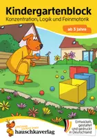 Vorschau - Stundenentwürfe - Kindergartenblock – Konzentration, Logik, Feinmotorik ab 3 Jahre - Deckblatt