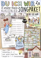 Vorschau - Arbeitsblätter - „Du Ich Wir (in unserer Klasse)" 🎶🏫 MaterialPAKET - Doodleteacher & Minimusiker / Klassenlied - Deckblatt