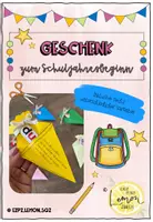 Vorschau - Mal- und Bastelvorlagen - Geschenk Schuljahresbeginn - Deckblatt