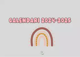 Vista previa - Hojas de trabajo - Recull d'horaris amb diferents franges i calendari 24-25 - página 1