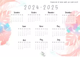 Vista previa - Hojas de trabajo - Recull d'horaris amb diferents franges i calendari 24-25 - página 2