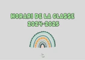 Vista previa - Hojas de trabajo - Recull d'horaris amb diferents franges i calendari 24-25 - página 3