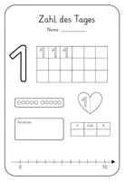 Vorschau - Arbeitsblätter - Materialpaket - Zahl des Tages - Legekreis & Arbeitsblätter - Seite 3
