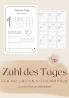 Vorschau - Arbeitsblätter - Materialpaket - Zahl des Tages - Legekreis & Arbeitsblätter - Seite 1