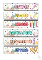 Vista previa - Hojas de trabajo - PACK Decoració aula - página 1
