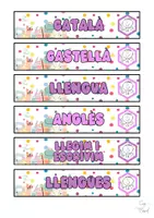 Vista previa - Hojas de trabajo - PACK Decoració aula - página 3