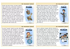 Vorschau - Stationenlernen - Mini-Wissenskartei Weltreligionen - Judentum - Seite 3