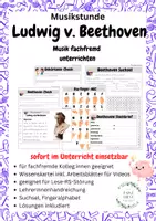 Vorschau - Unterrichtsreihen - Musik fachfremd unterrichten: Ludwig van Beethoven - Deckblatt