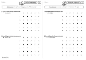 Aperçu - Feuilles d'exercices - Ateliers de géométrie Ce2 - Page 1